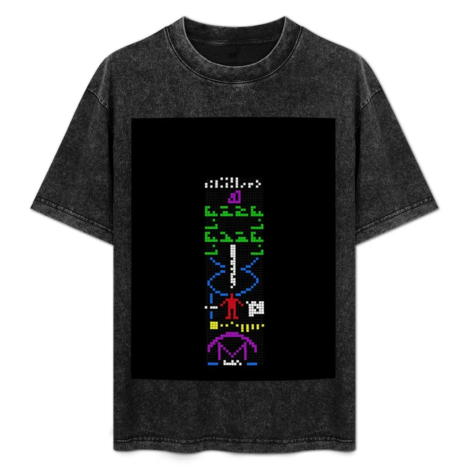 

Arecibo message T-Shirt shirts graphic kawaii clothes heavyweights mens vintage t shirts