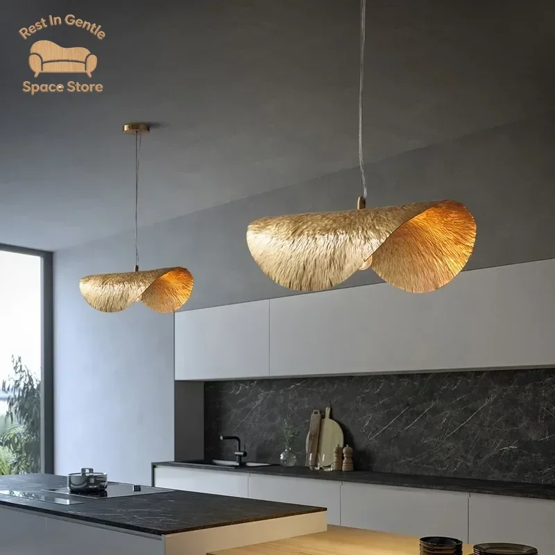 18.2 Inchs Copper Pendant Light Luxury Hanging Lamp for Dining Room Shop Bar Decoration Lighting MJ1116
