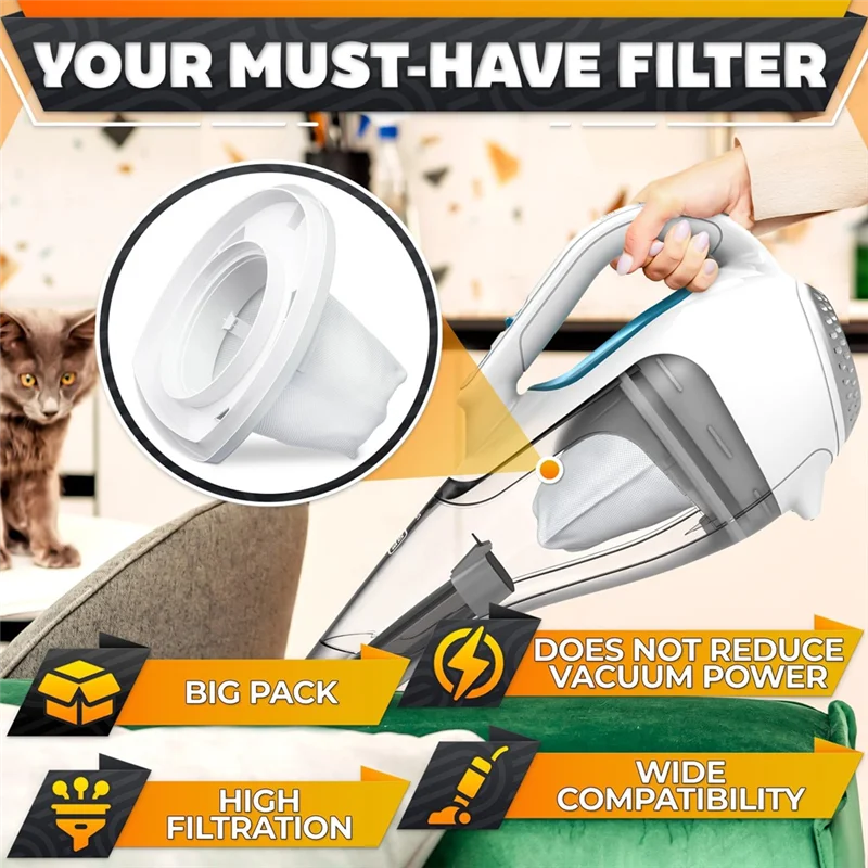 WHYY-Black And Decker Dustbuster 필터 VF110 필터 Black And Decker 휴대용 진공 필터