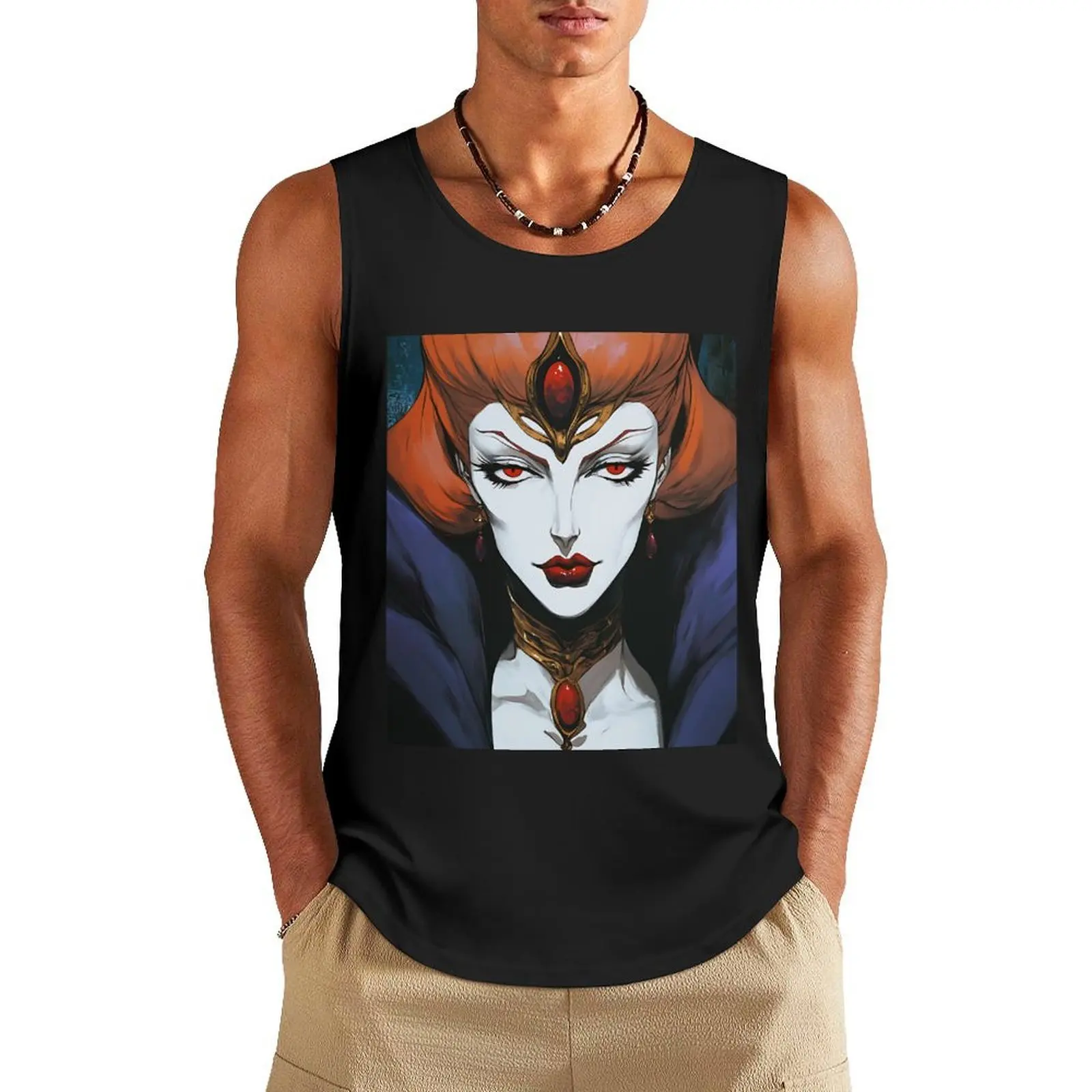 

Castlevania Nocturne Erzsebet Bathory Tank Top bodybuilding for men plain t-shirt gym shirt man
