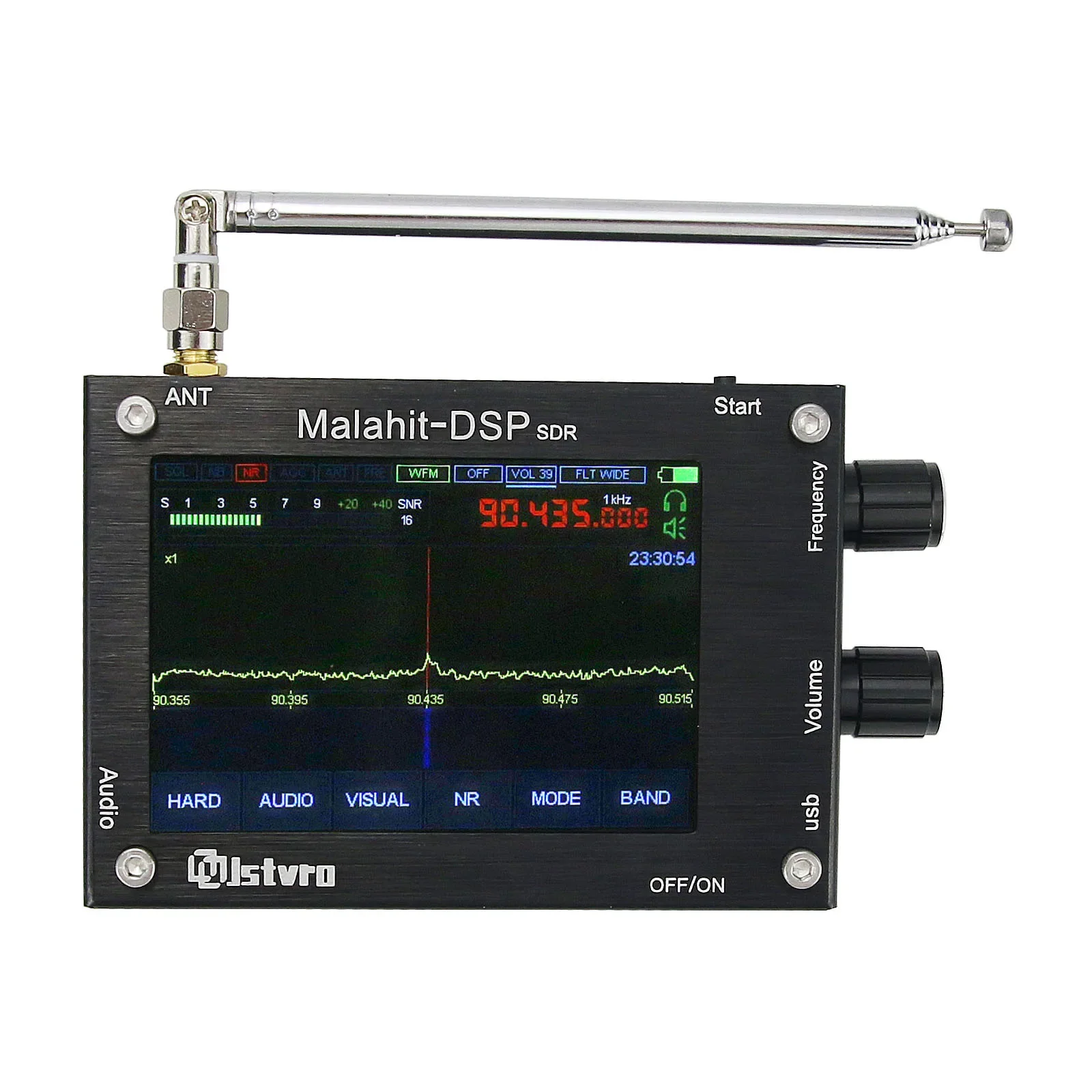 

【2026】3.5-inch 50KHz-2GHz receiver Malahit SDR DSP software radio registration version radio