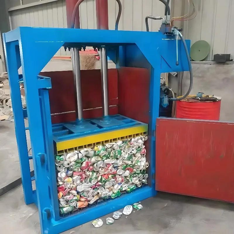 Waste Paper Baler Hydraulic Vertical Baling Machine for Paper Carton Compression Recycling with 100T Press Capacity System
