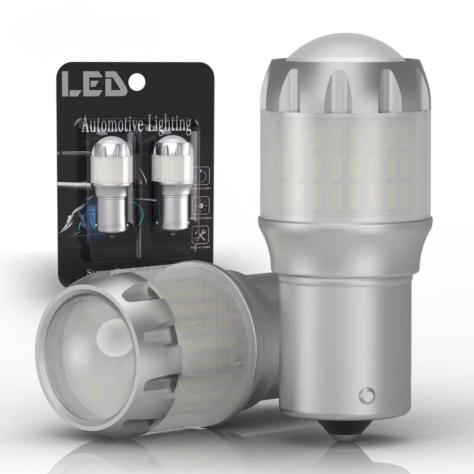 

Top Selling 1156 P21W LED Car Reverse Light 7443 3157 Turn Signal Brake Light 6000K 12V PY21W BAU15S Tail LED Bulbs for Accord