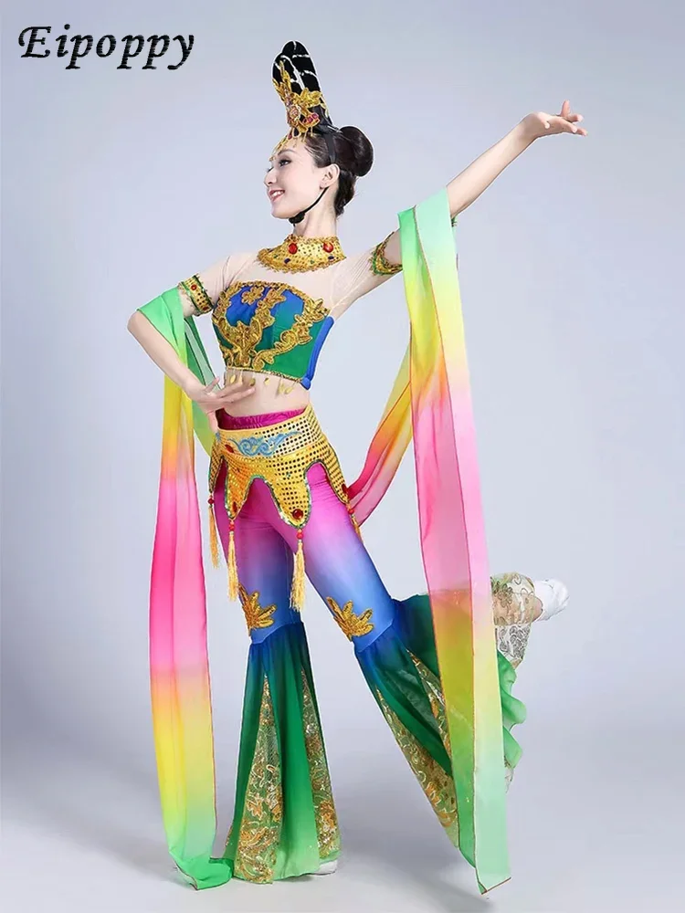 大人のダンジョングドレス、大天使の月のパフォーマンスの衣装、エレガントなクラシックダンスウェア