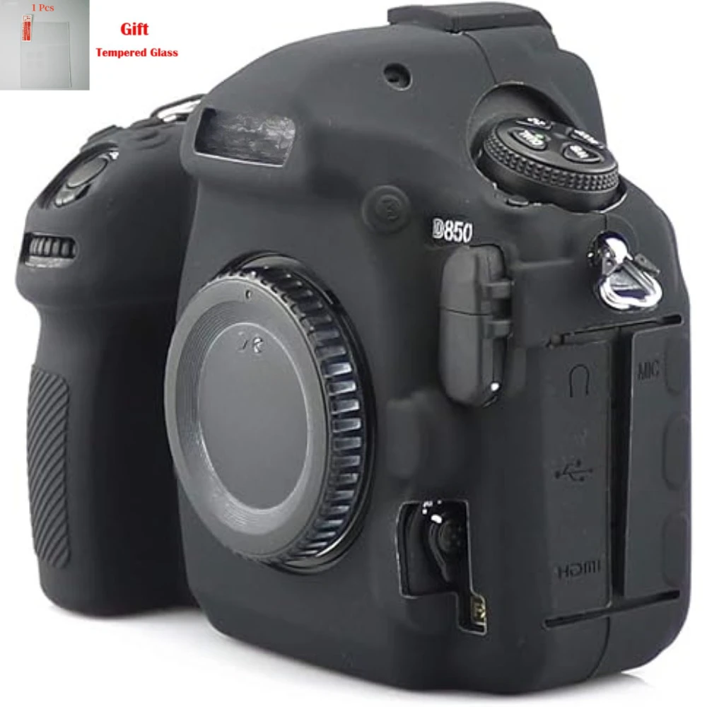 

For Nikon D850 , Camera bag Body Cover Protector Silicone Case large single protective sleeve + free tempered film