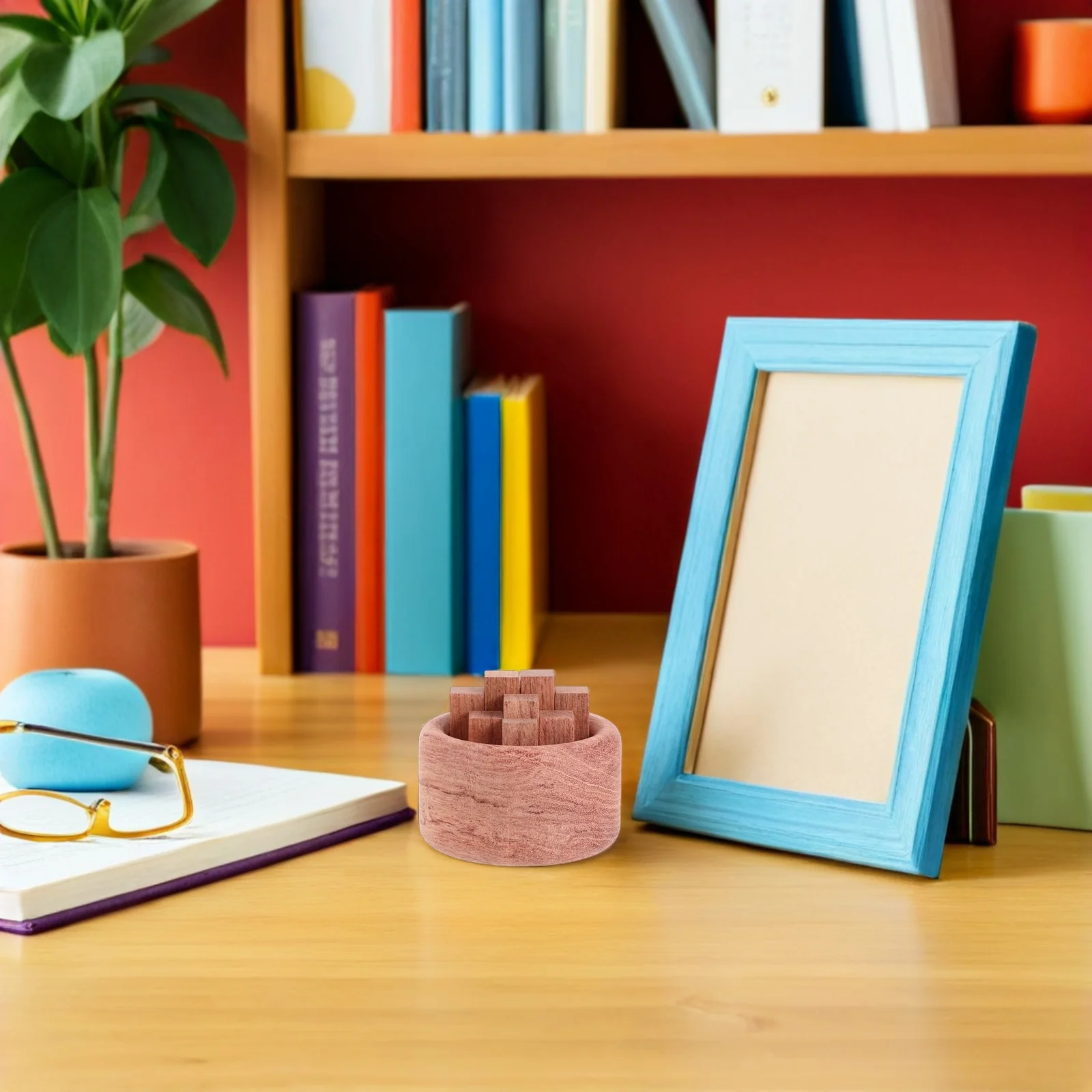 

2Pcs Natural Wood Essential Oil Diffuser Block Portable Aromatherapy Air Diffuser for Home Office Car Bedroom Travel Desk