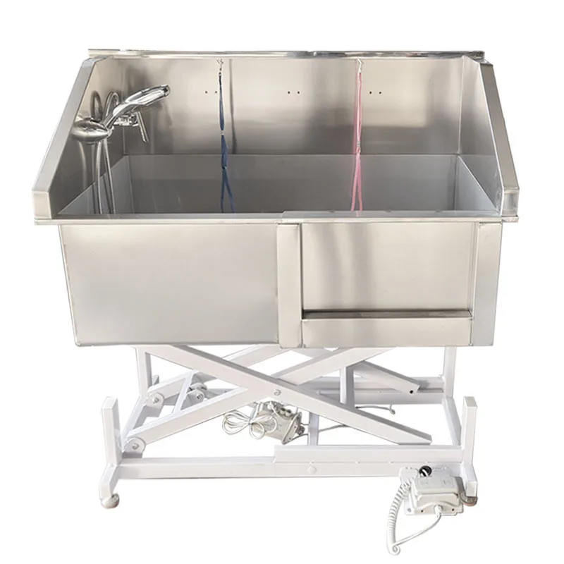 

304 stainless steel integrated molding electric lift bathtub pet bathtub bath bath pet shop pet bath