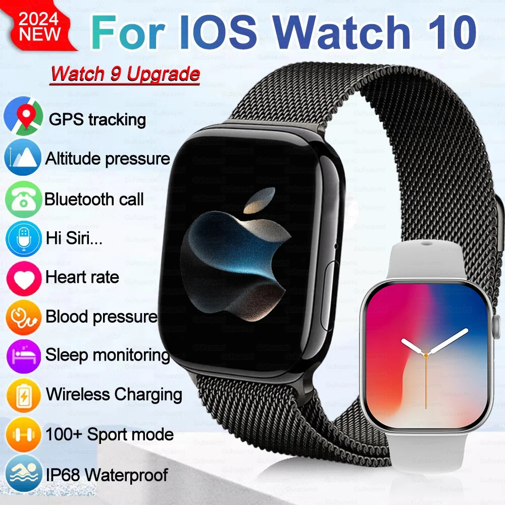 AMOLED DT Watch X Smart Watch 4GB ROM Smart Gesture BT Call Compass Flashlight Games Music DT Watch 10 Smartwatch2024 Men Women