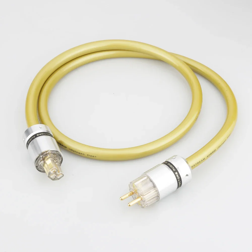 Cable de alimentación VDH MC, Cable de alimentación híbrido halógeno OFC Schuko, cable de enchufe Schuko de aluminio