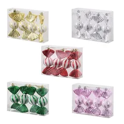 4 Pcs Christmas Candy Pendant Decoration Lovely Christmas Tree Ornaments for Celebration Birthday New Year Indoor Holiday