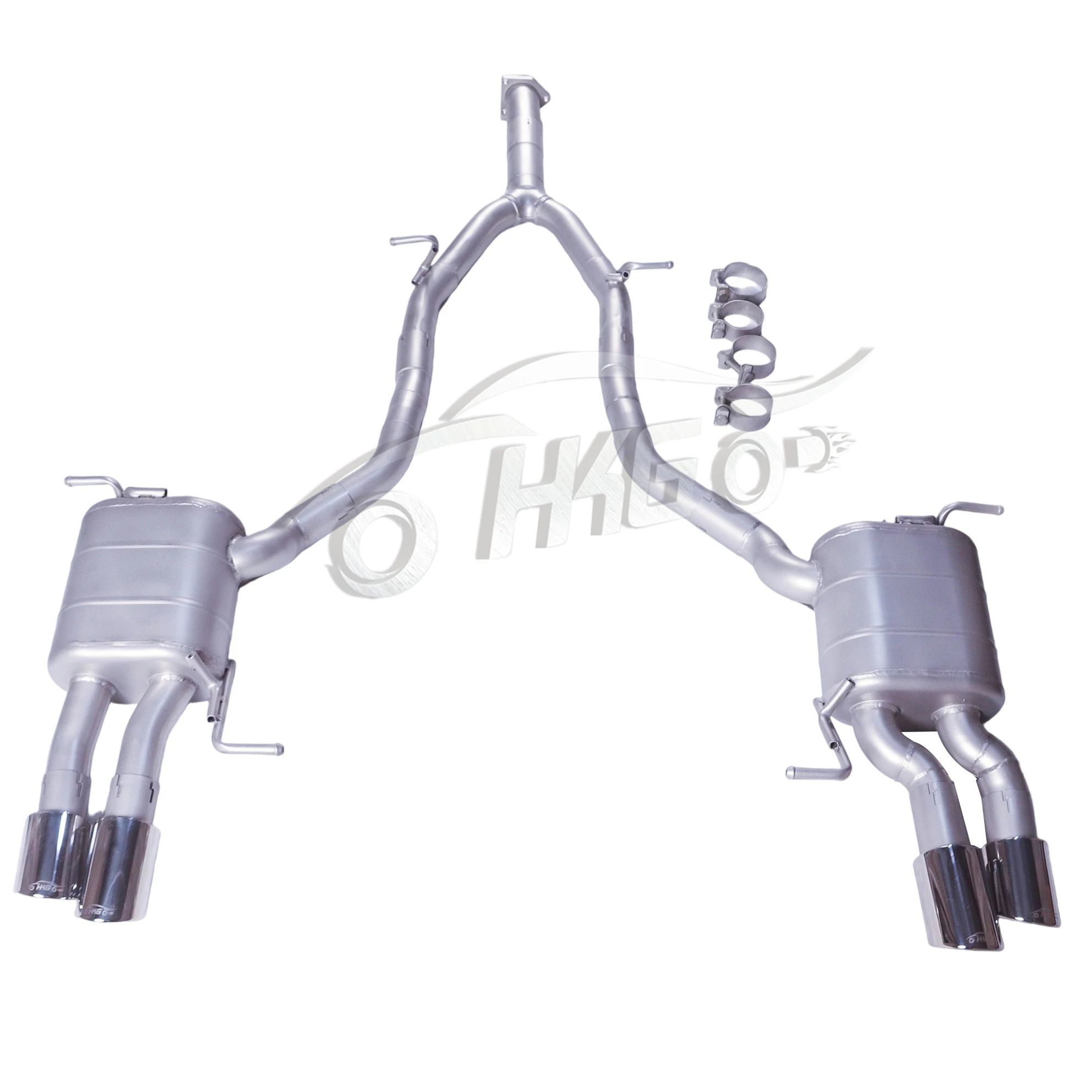ل 2004-2011 مرسيدس SLK200 SLC200 1.8T R172 نظام عادم كاتباك مع كاتم صوت صمام إلكتروني وأربعة أطراف عادم