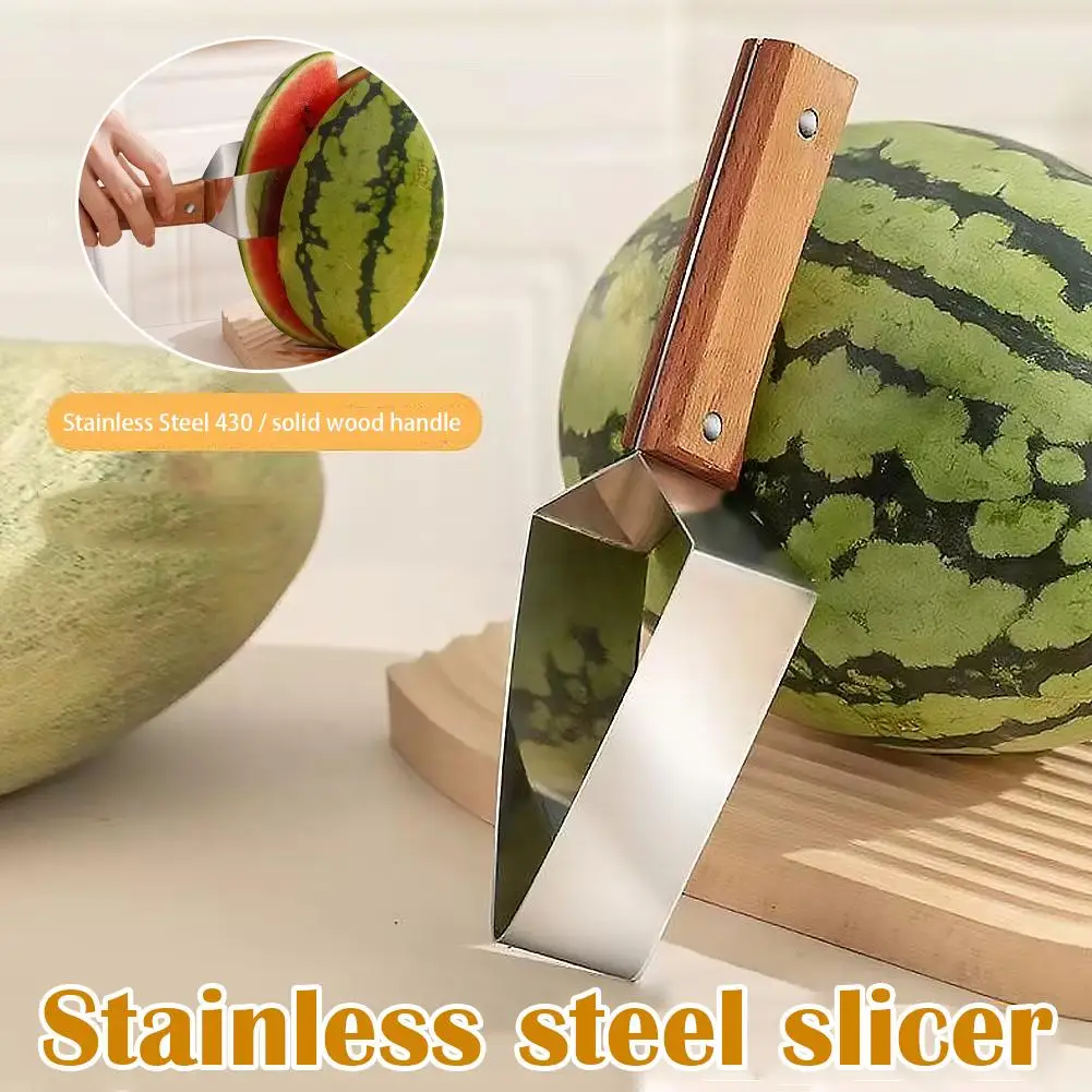 Household Stainless Steel Fruit Cutter Labor Saving Watermelon Dicing Slicing Tool Universal Divider For Various Melon Fruit