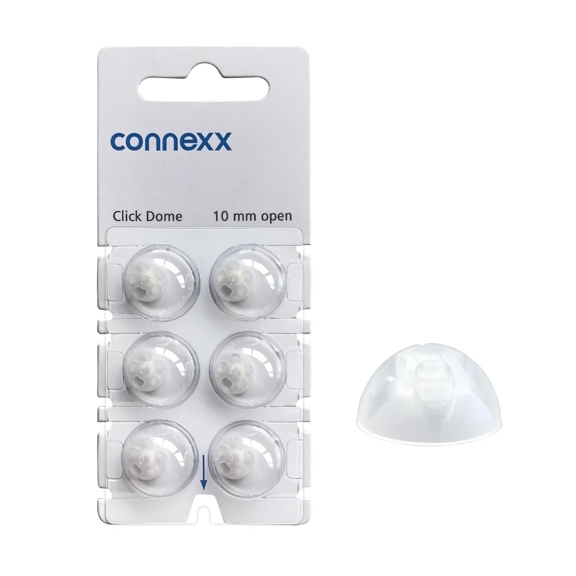 Siemens Signia Connexx Click Dome 4mm 8mm 10mm Open  Fit Vented Ear Tip Dome for RIC CIC ITC hearing aids