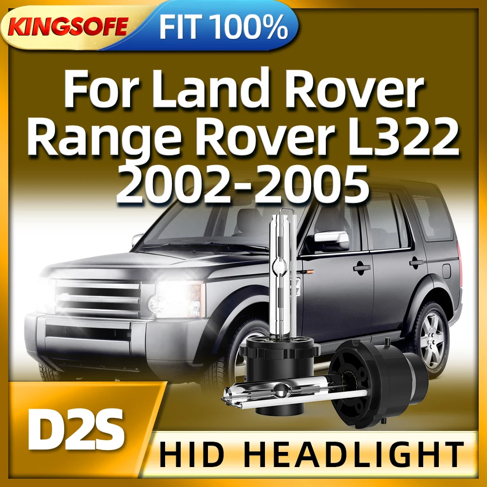 

KINGSOFE 2pcs 35W D2S HID Xenon Bulb Car Headlight Auto Headlamp 6000K For Land Rover Range Rover L322 2002 2003 2004 2005