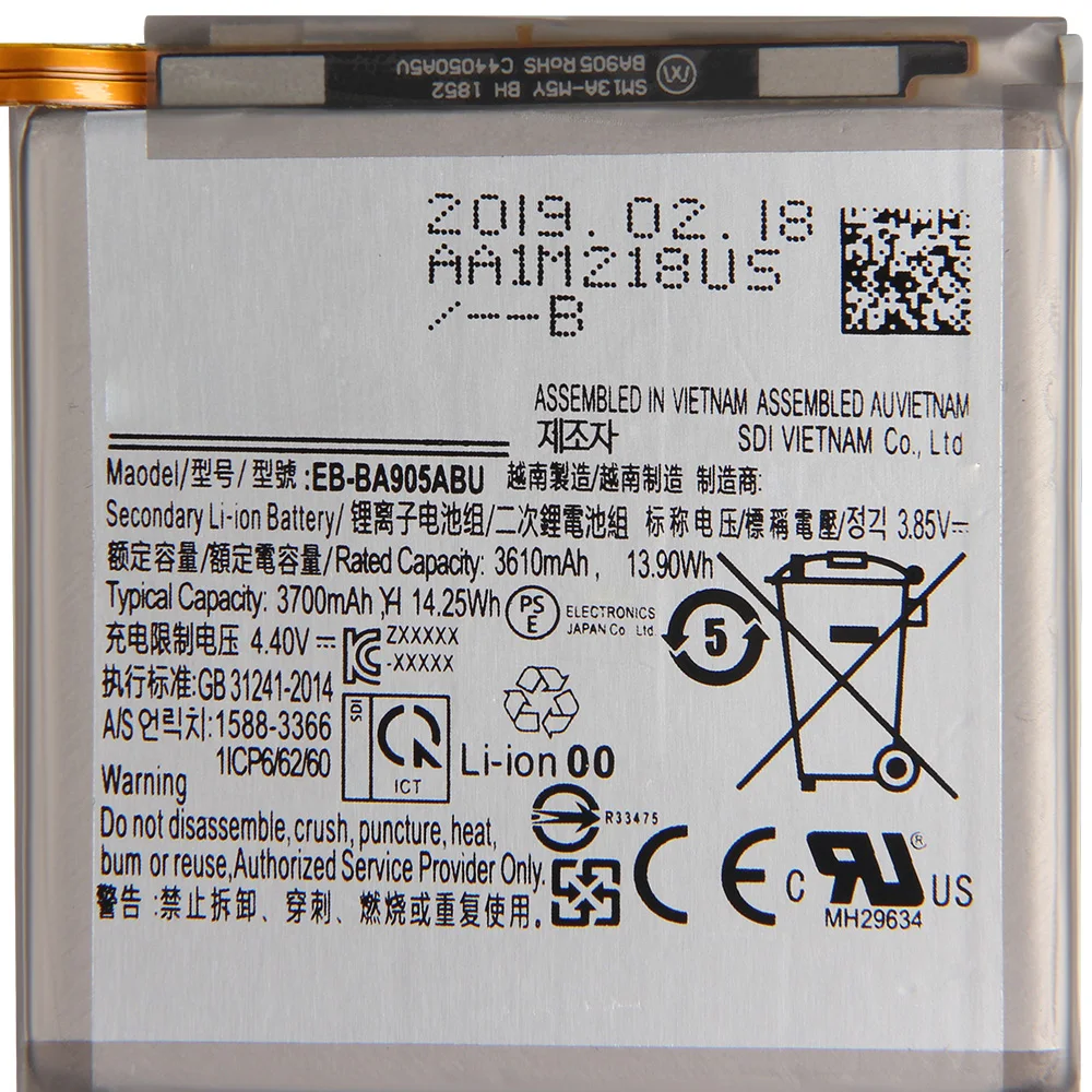 Chính Hãng SAMSUNG Thay Thế Điện Thoại Pin EB-BA905ABU Dành Cho Samsung Galaxy SAMSUNG Galaxy A90 A80 Xác Thực Điện Thoại Pin 3700MAh