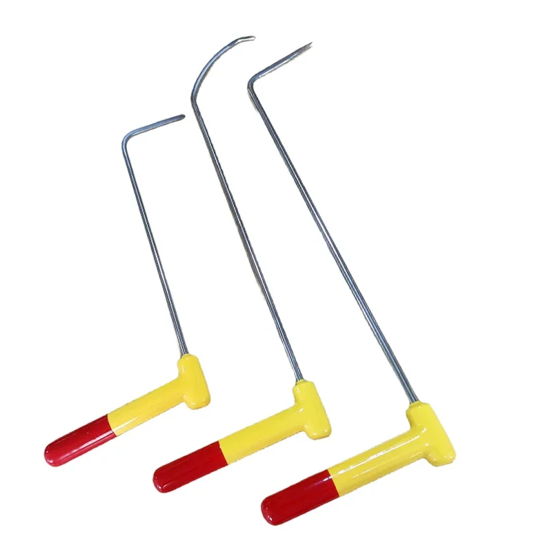 

Rotated Handle Window Repair Car Dent Repair Kit Rotating Handle Car Repair Hook Handle Spring Steel Rod
