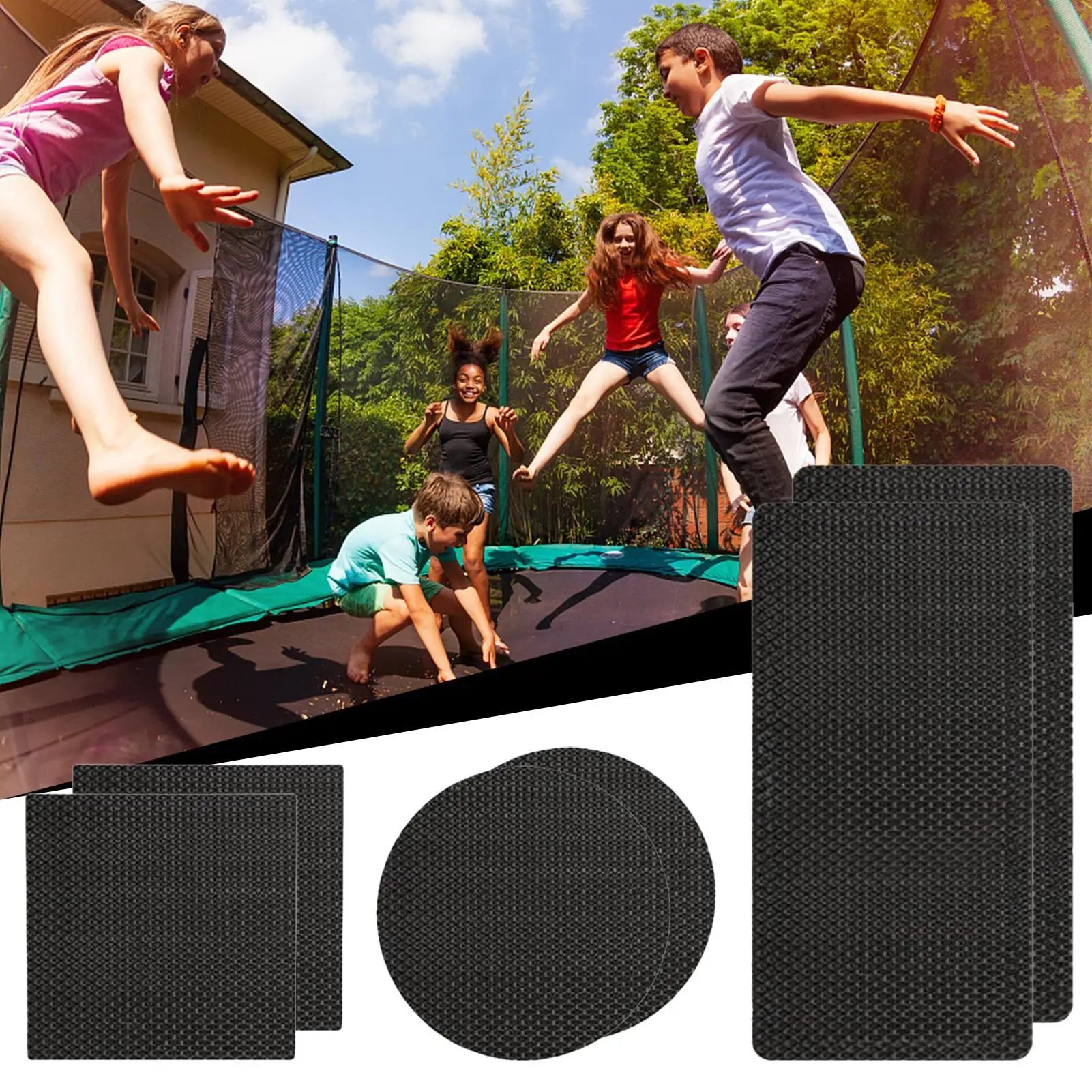 Trampoline Patch Repair Kit Self-adhesive Trampoline Mat Tapes Accessories Tears Maintenant tools Holes restorter for sport part