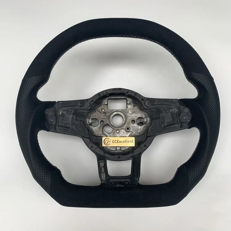 High quality for  MK7 golf 7 GTI core steering wheel full leather customization for Alcantara