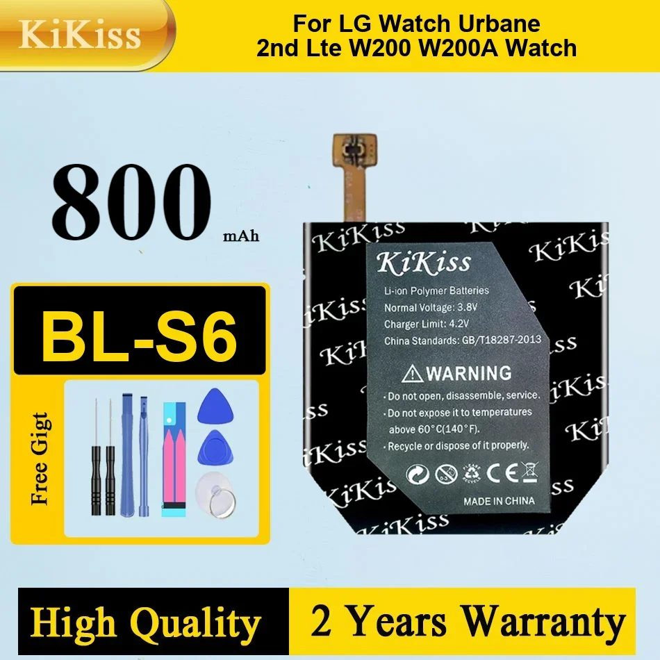 

Мощный аккумулятор BLS6 BL S6 BL-S6 емкостью 570 мАч для LG Watch Urbane 2nd Edition LTE W200 W200A, высококачественные аккумуляторы