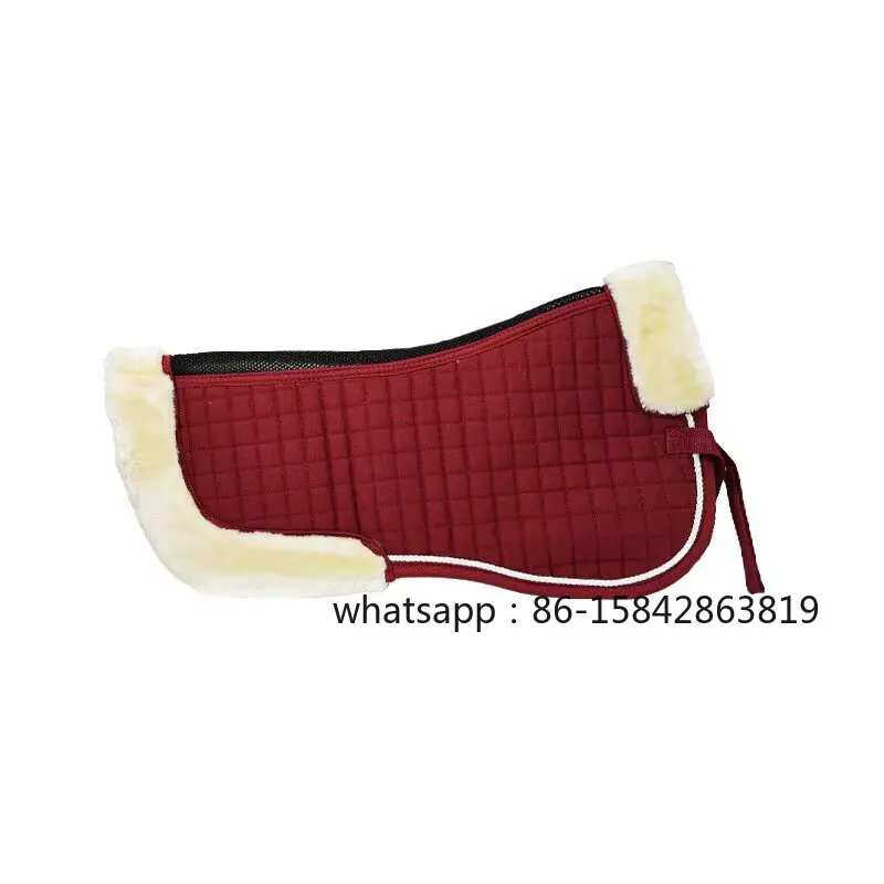 Thick Wool Shock Absorbing Saddle Balance Pad, Anti-Wear Anti Chafing Horse Protective Gear, Soft Equestrian Supplies