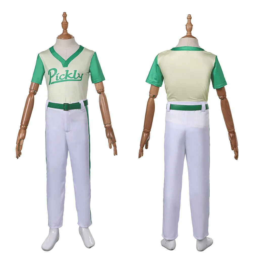 Cartoon TV Win Or Lose Cosplay Children's baseball uniform Green Cap Disguise Hallowmas Outfits Party Carnival Role Play Suits