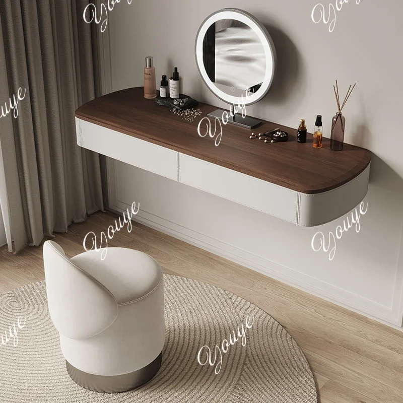 

XM Luxury Wooden Drawers Vanity Tables Storage Minimalist Space Saving Vanity Tables Makeup Modern Coiffeuse De Chambre Furnitur