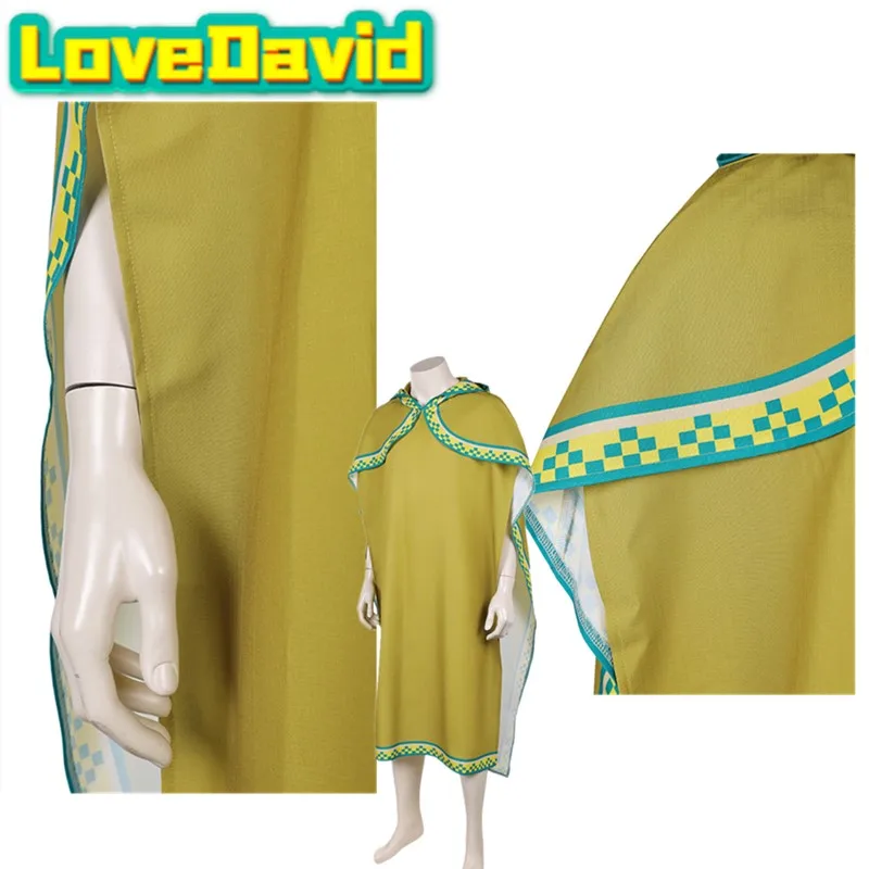 

Cartoon Bros 2026 Luigi Cosplay Hooded Cloak Costume Fantasia Adult Men Disfraz Robe Cape Outfits Halloween Carnival Party Suit