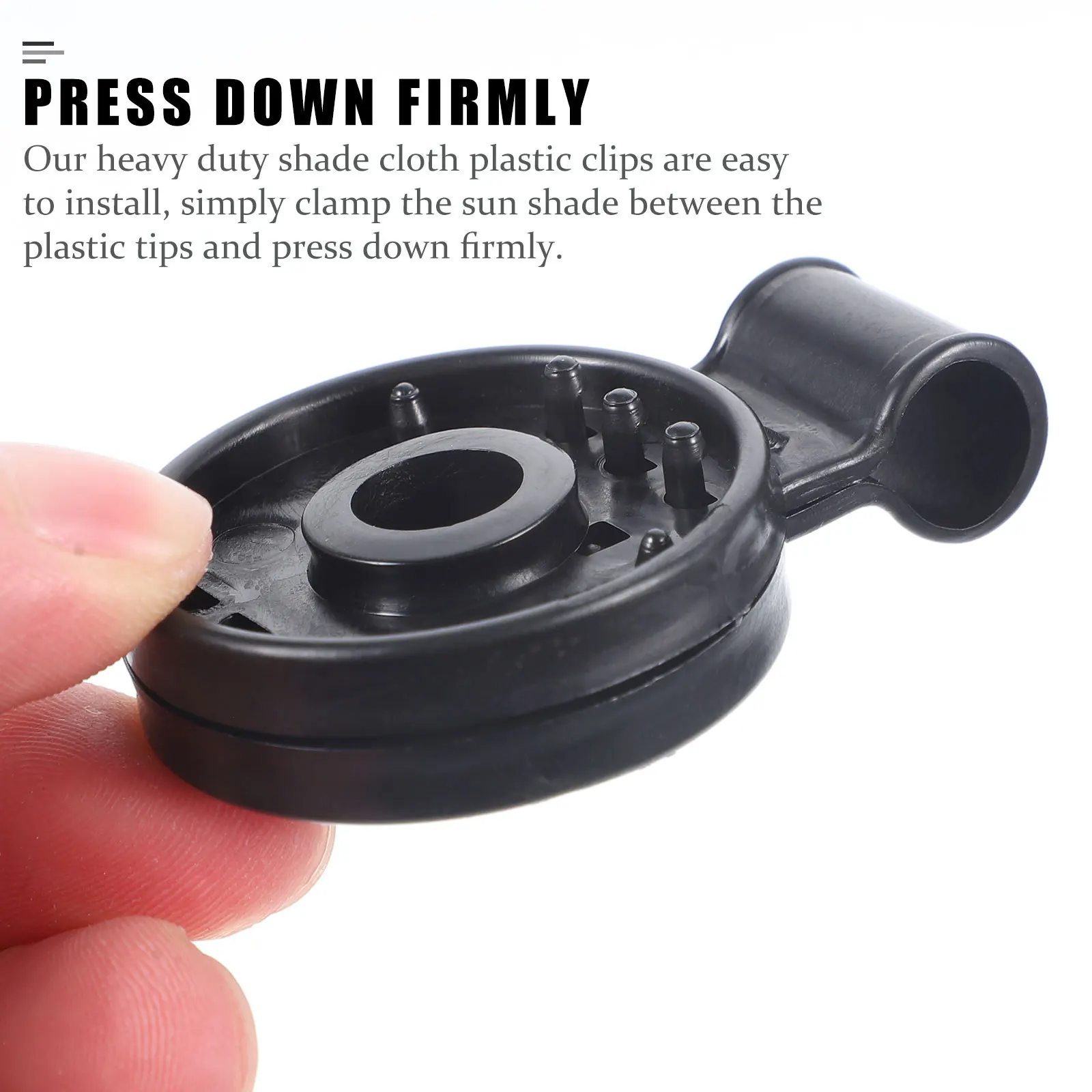 

100Pcs Sunshade Clips Heavy Duty Shade Cloth Plastic Clips for Garden Greenhouse Tarp Netting Windproof Secure Fastening