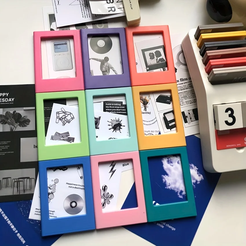 1/5 stücke Retro Magnetische Foto Rahmen für Fujifilm Instax 3 zoll Negative Album Display Halter für Küche Home Decor speicher Geschenke – Detail 16