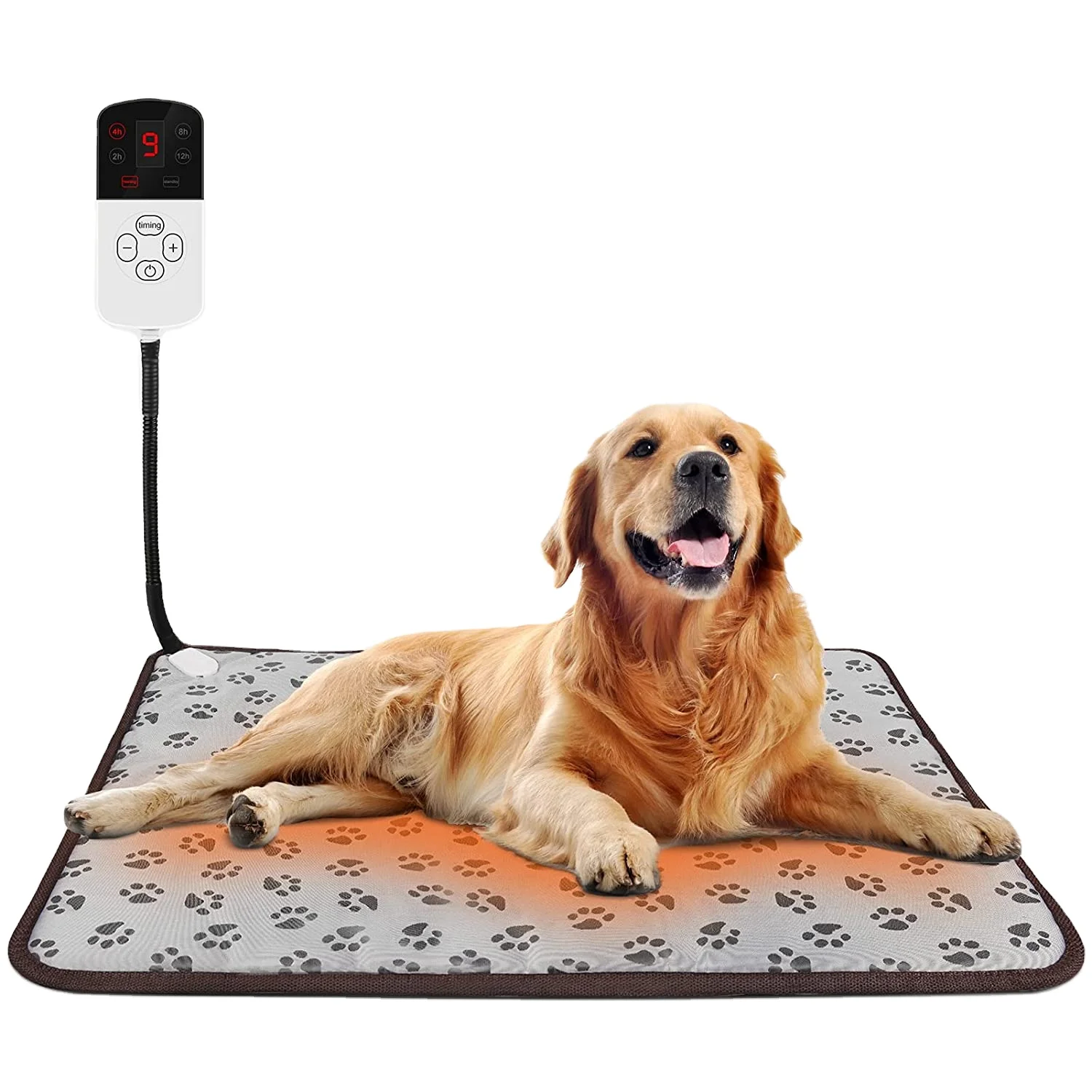 

Pet Heating Pad Warm Pet Heat Pad Dogs Cats Indoor Electric Heated Pet Mat Steel Chew Resistant Waterproof Big Animal Warm Mat,