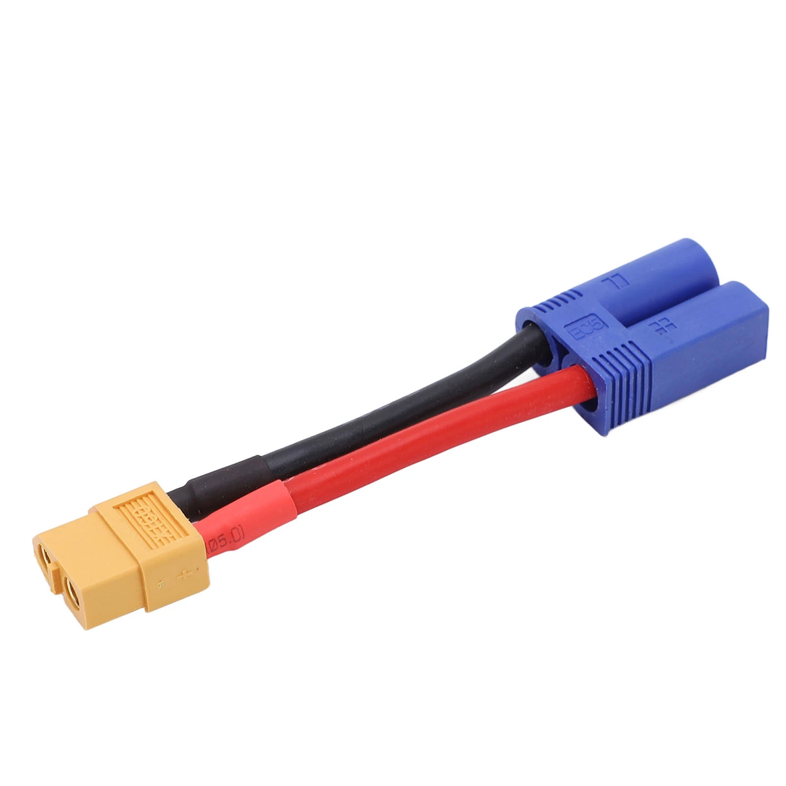 สายเชื่อมต่อ RC แบบนิ่มยืดหยุ่นได้ XT60สายหัวต่อตัวผู้ตัวเมียกับ EC5สำหรับโมเดล mobil RC ขึ้นเครื่องบิน