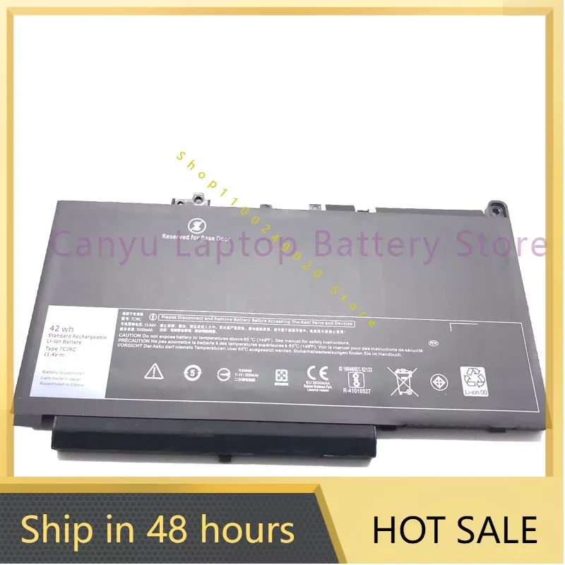 

2024 New 7CJRC Battery For Latitude E7270 E7470 Series 21X15 021X15