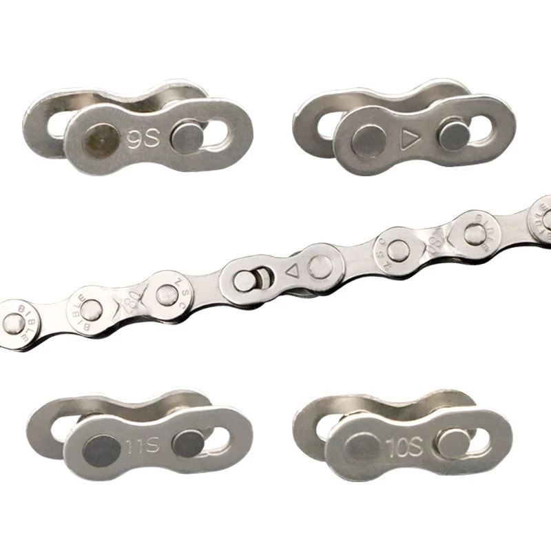 RIDERACE Bicycle Chain Link Connector Joints Magic Buttons 10 11 12 Speed 5 Pairs Road Cycling Mountain Bike Quick Master Links