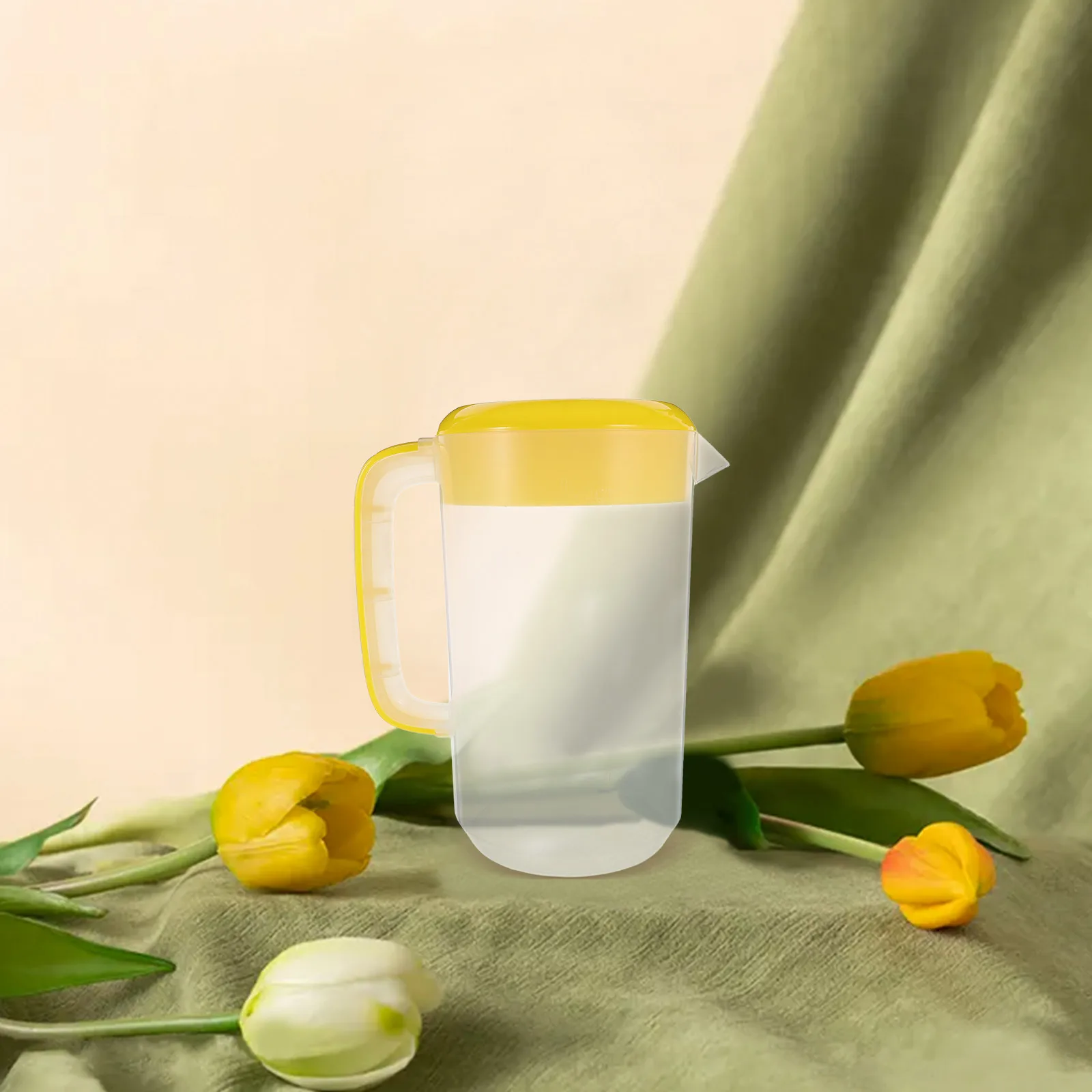 1 Stück 4000 ml Kaltwasserkrug, große Kapazität, durchsichtiger Kunststoff-Getränkekug, für Zuhause, Küche, Bar, Saftspender, leicht zu reinigen, robust