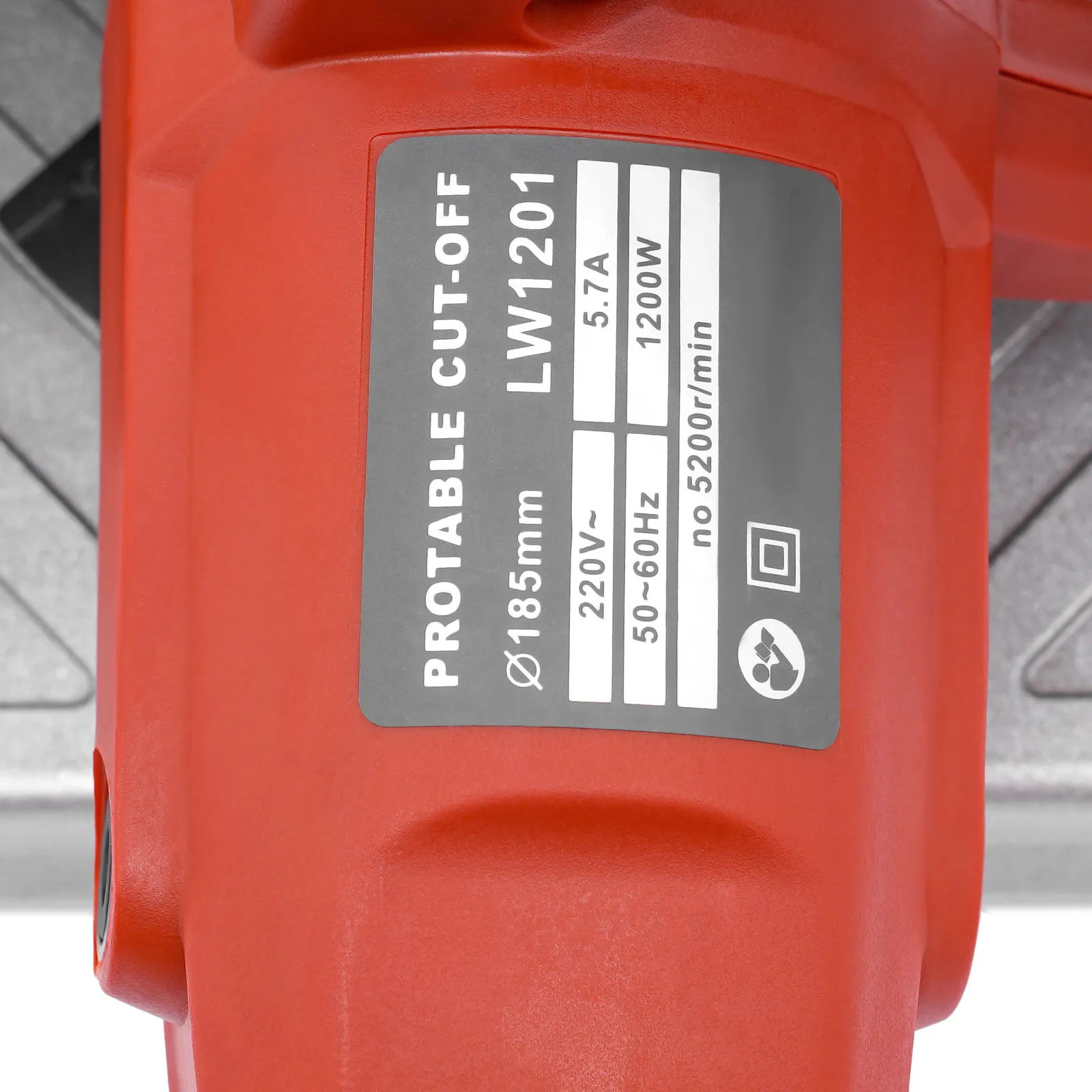 1200 W 5200 U/min 7-Zoll-Profilschneidemaschine mit mehreren Attributen, verstellbar zum Schneiden von Holz, Stahl, Wand, Boden und Metalloberflächen – Detail 5