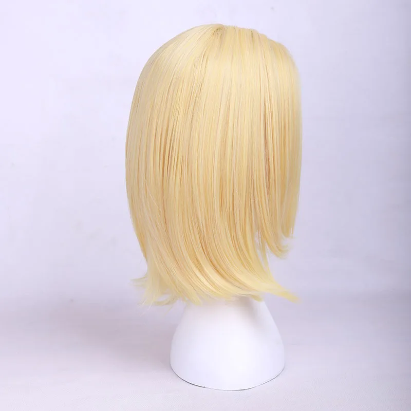 The Seven Deadly Sins Nanatsu no Taizai Elaine Wig Golden Blonde Heat Resistant Synthetic Hair Cosplay Wigs + Wig Cap