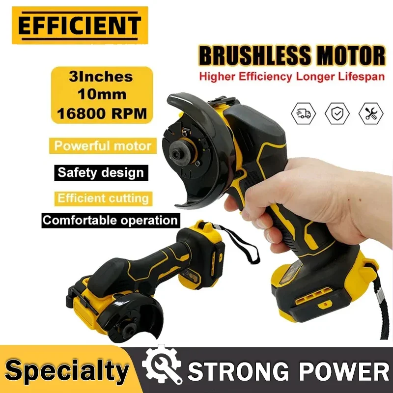 Amoladora angular inalámbrica DEWALT, Mini pulidora de 3 pulgadas para herramientas eléctricas de corte con batería de 20V