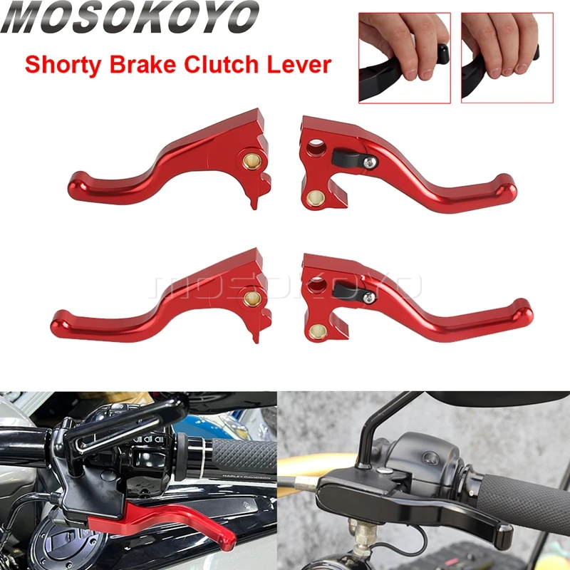 Aluminum Brake Clutch Levers For Harley Sportster SuperLow Roadster Custom Seventy-Two Forty-Eight Iron XL883 XL1200 Hand Lever