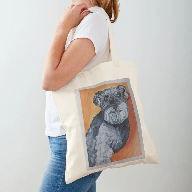Schnauzer Sunbathing Tote Bag Eco bag woman shopping bag tote bags cloth bags