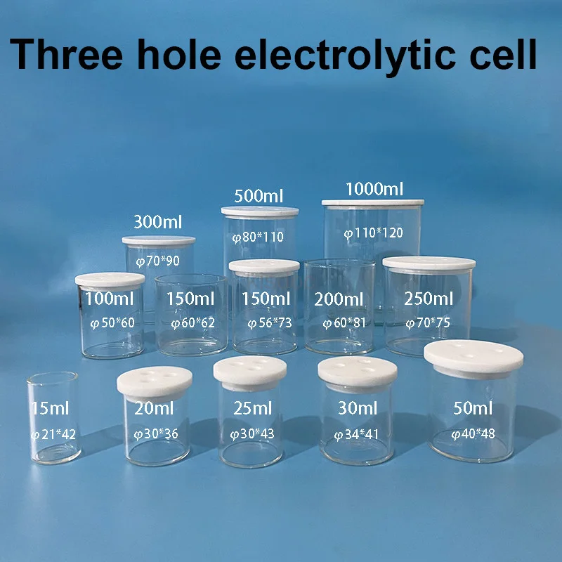 Electrolytic Cell Three Electrode Electrochemical Cell Laboratory Reaction Vessel For Electrochemistry Experiment