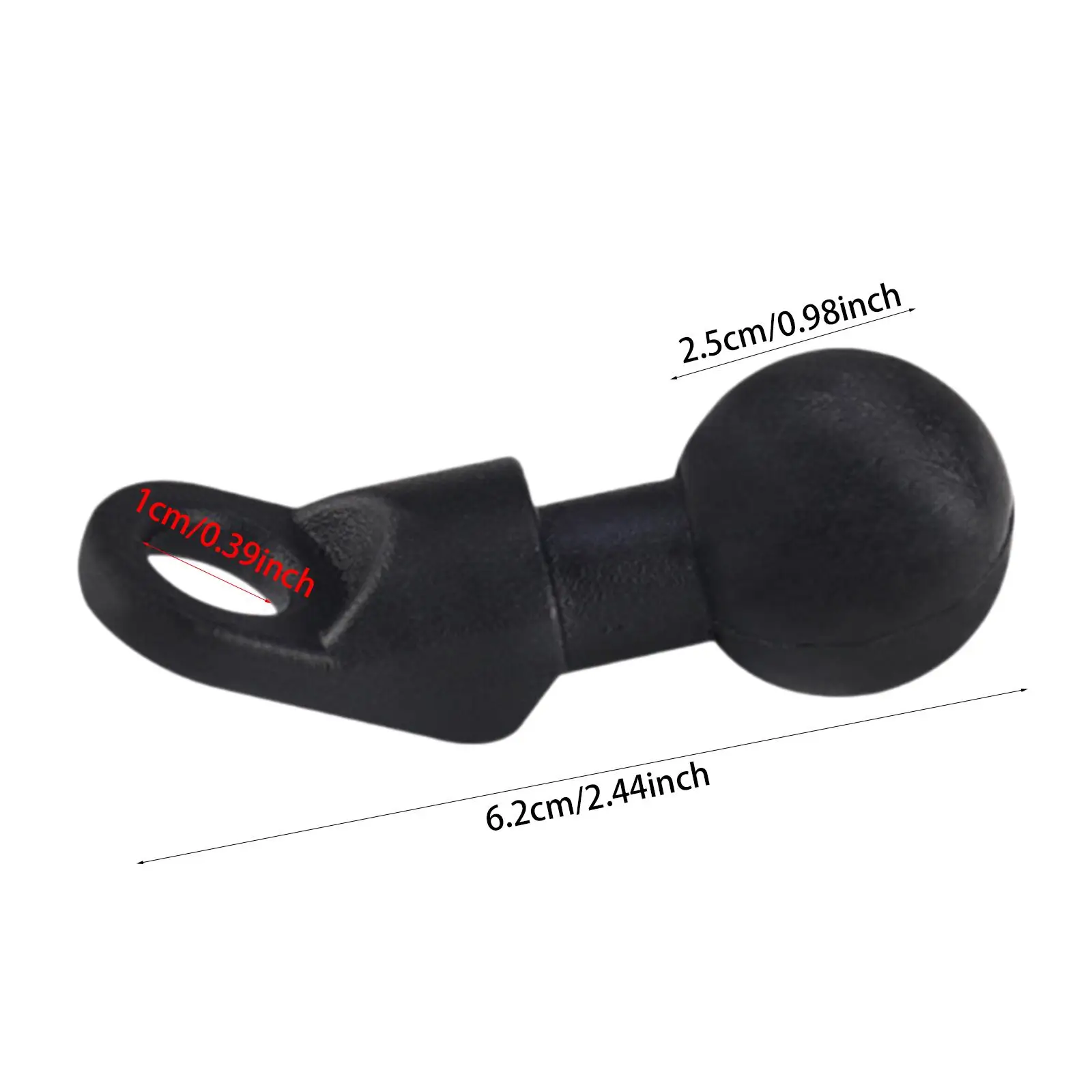 Wear Resistant Motorcycle Mirror Ball Adapter Fixed Bracket Base Aluminum Rubber for Bikes Sports Camera Mount Convenient