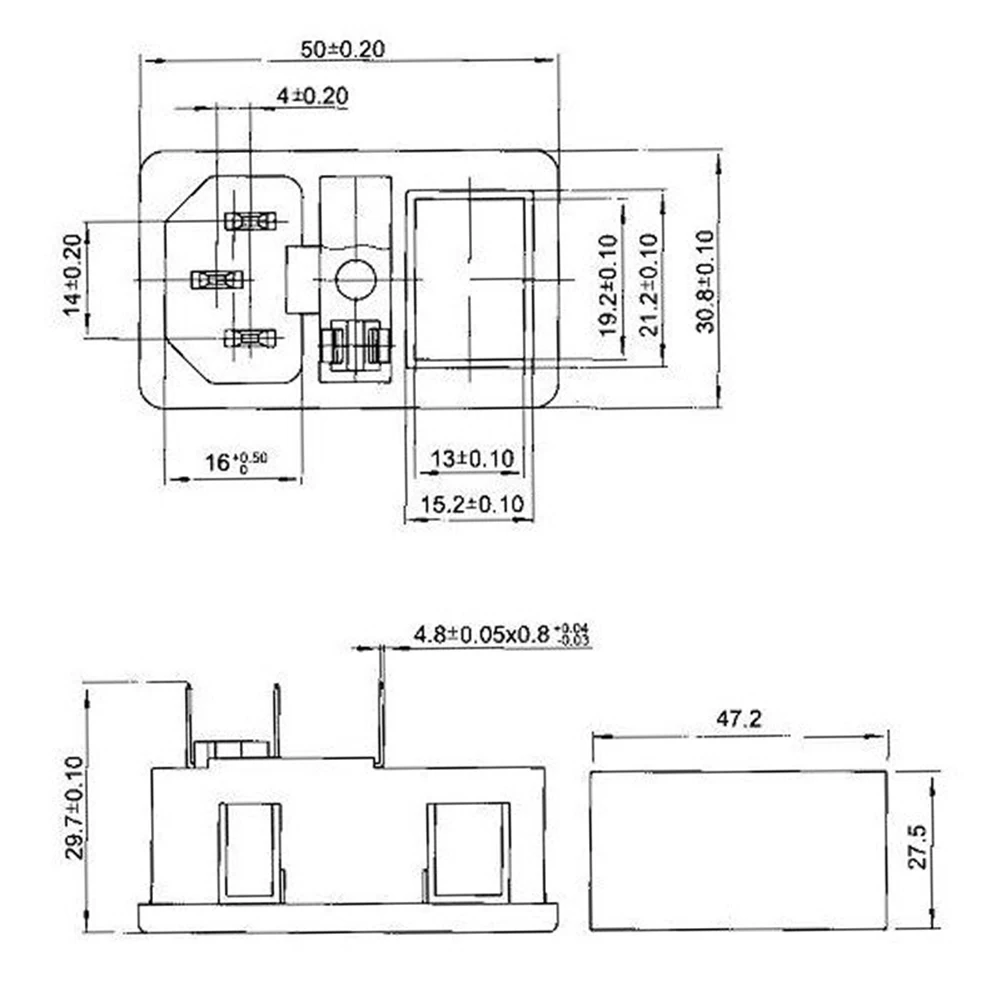 3-Pin Socket Red Gr…
