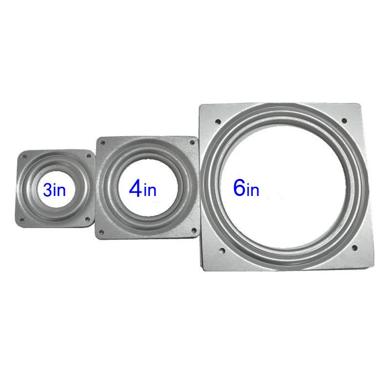 360 graus girando placa giratória, suporte de exibição giratório, mesa giratória, rolamento de esferas preguiçoso, rotação, oco, livre, 2 \