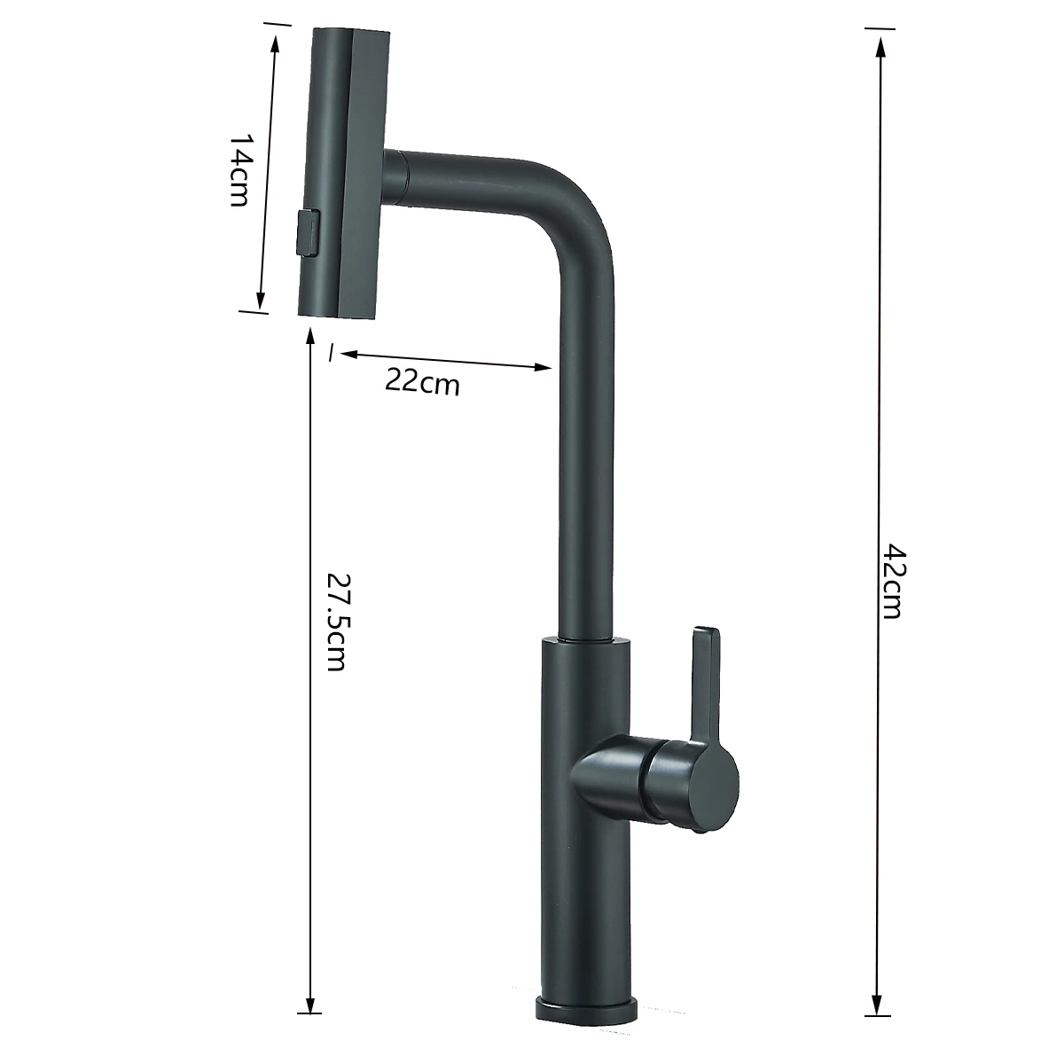 Multi-function Kitchen Faucet Sprayer Pull Out Hot Cold Water Mixer Kitchen Sink Tap Single Handle 360 Rotation Water Crane Tap