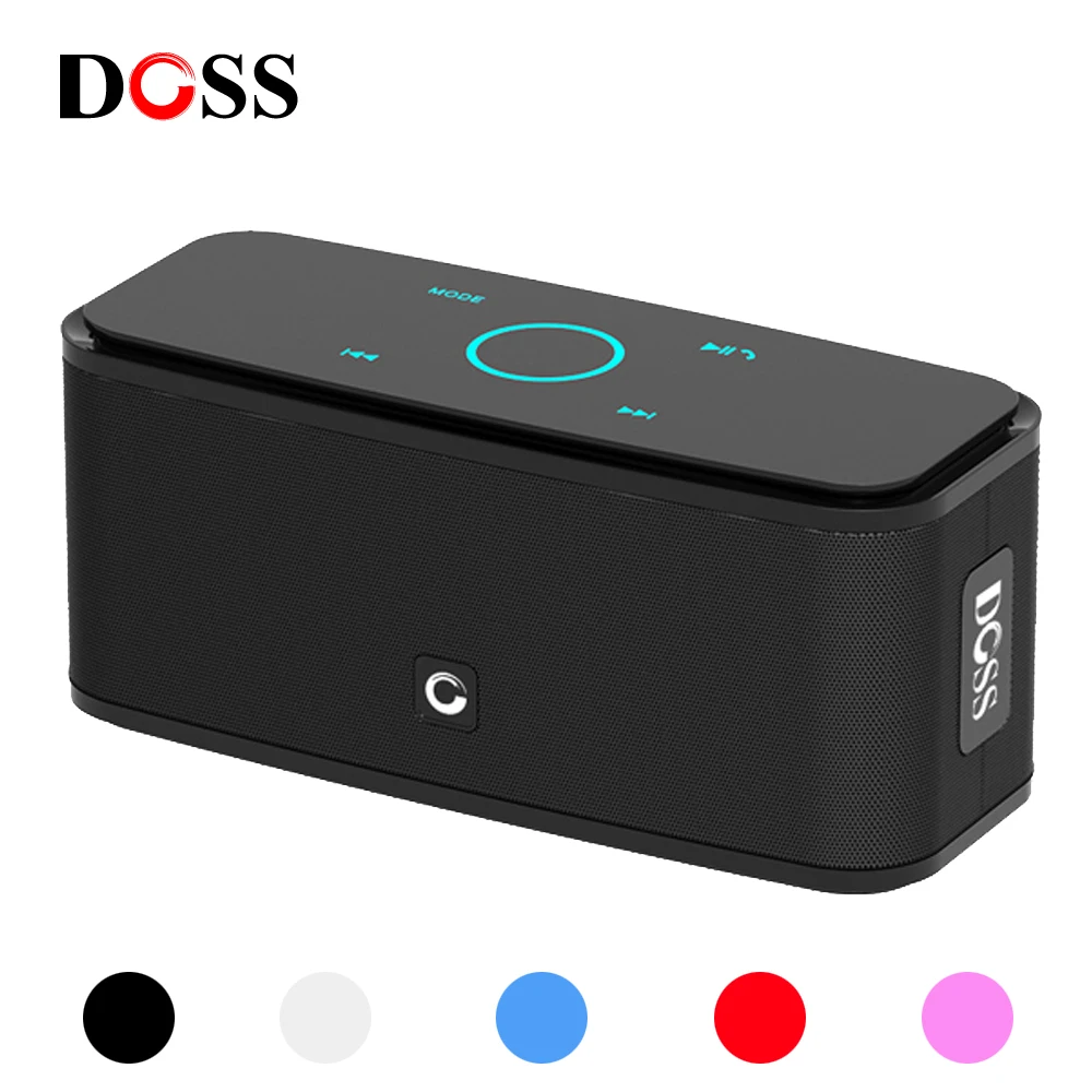 DOSS Komputer PC Bezprzewodowy głośnik Bluetooth SoundBox Sterowanie dotykowe IPX5 Wodoodporny przenośny dźwięk muzyki stereo Głośne głośniki