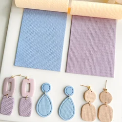 Wool Fabric Soft Pottery Earring Polymer Clay Cutter Roller Texture Polymer Clay Seamless Polymer Clay Texture Roller claycutter