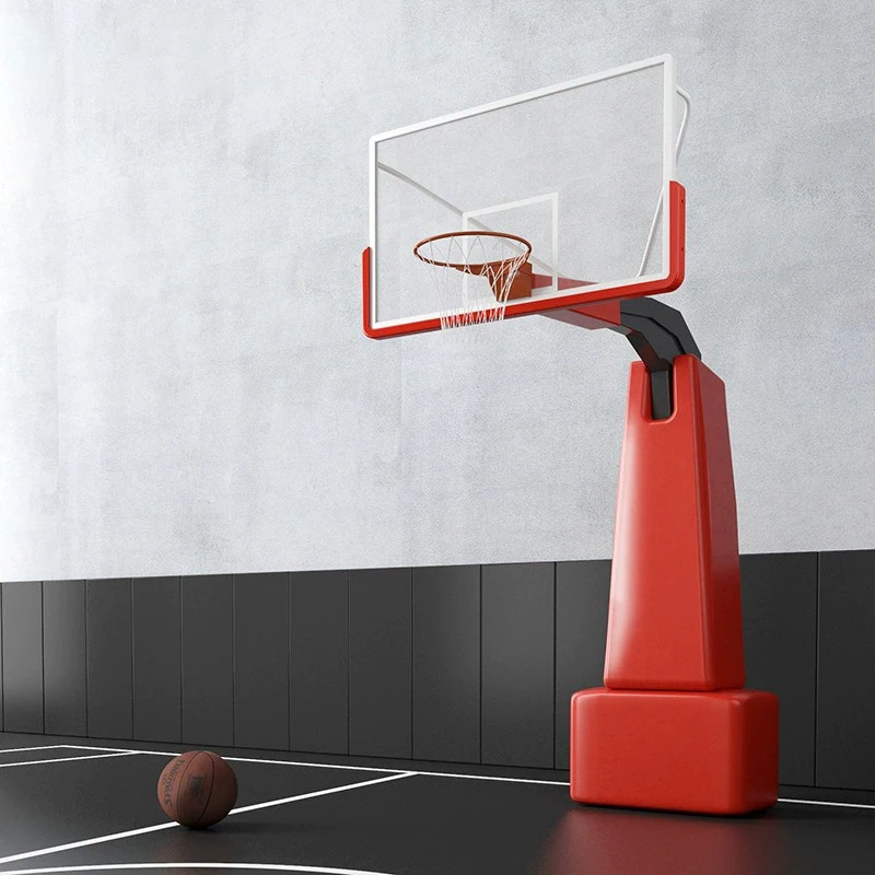حامل قابل للتعديل للرياضات للبالغين قابل للنقل في المصنع لحامل كرة السلة في الهواء الطلق مع لوحة خلفية
