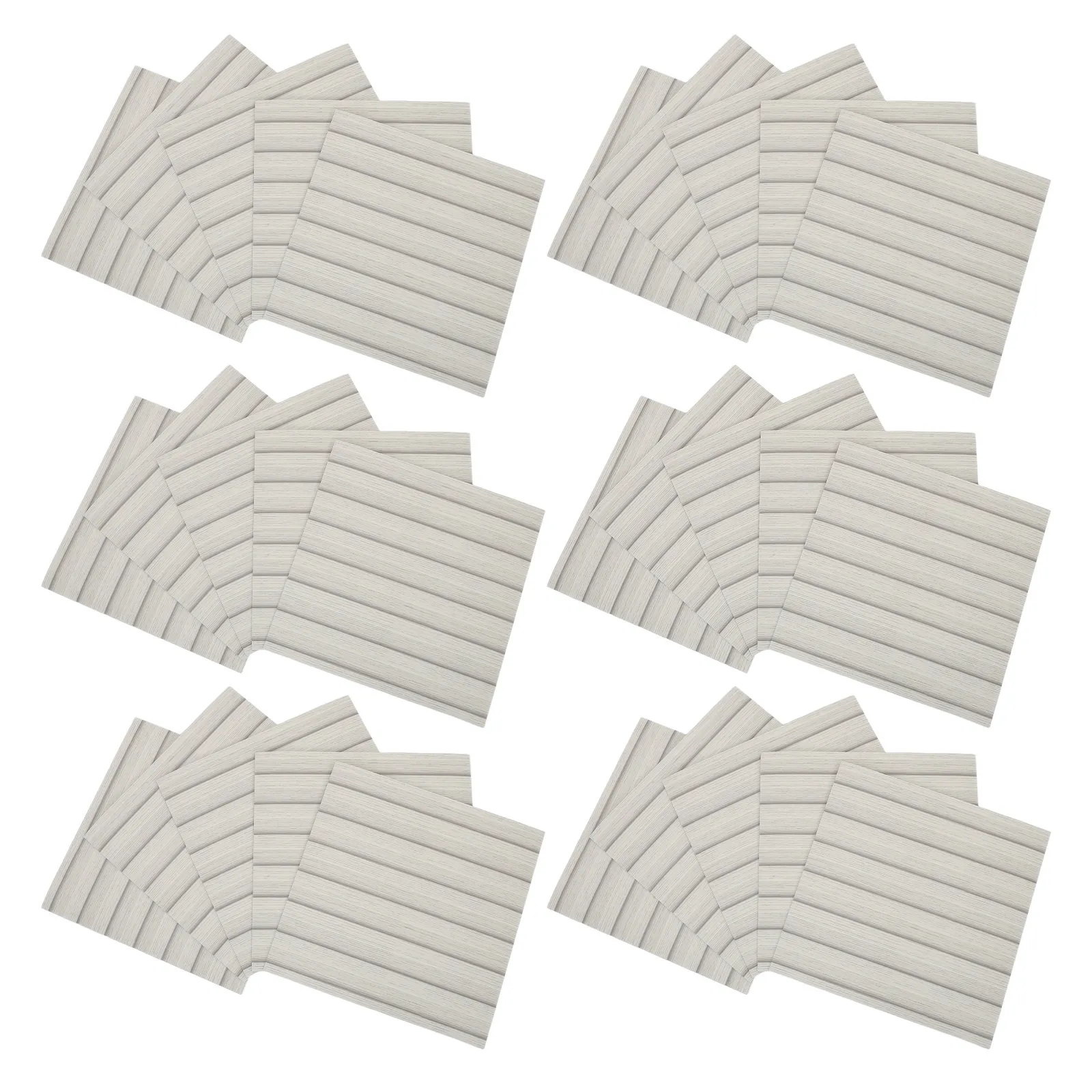 30Pcs Wood Grain Peel and Stick Wall Panels Waterproof Pet Slat Panels Faux Wood Panel Self Adhesive Wall Sticker Bathroom