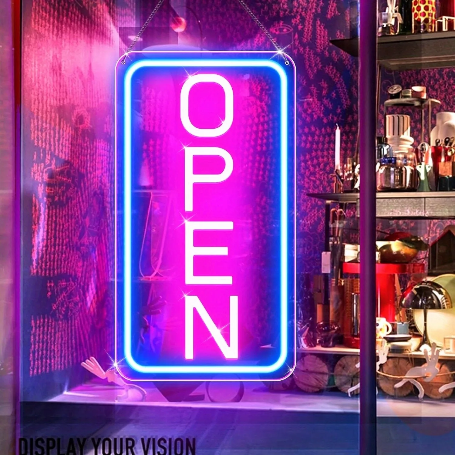 

Открытая неоновая вывеска с питанием от USB, настенная неоновая вывеска со светодиодной подсветкой, подходит для отеля, магазина, кафе, пекарни, ресторана, декора