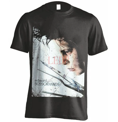 Edward Scissorhands Profile Poster T-Shirt Classic Tim Burton Movie Funny Print Men Women shirt